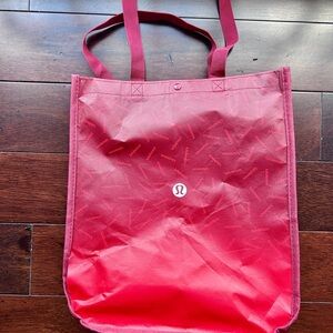 Lululemon Red Reusable Tote / Shopping Bag